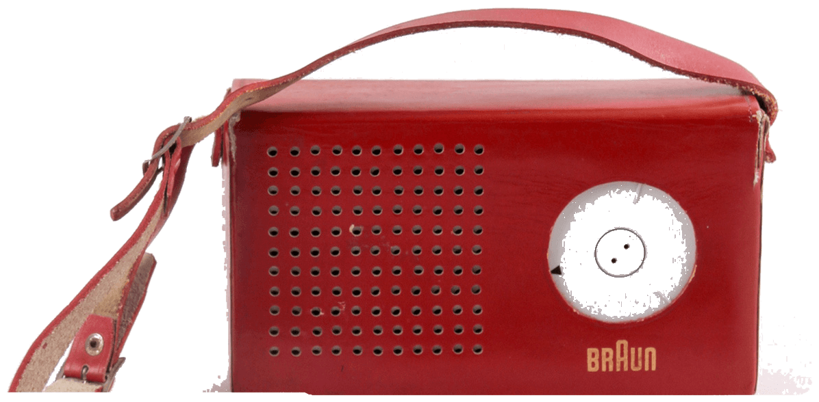 T 3 pocket radio (red case)