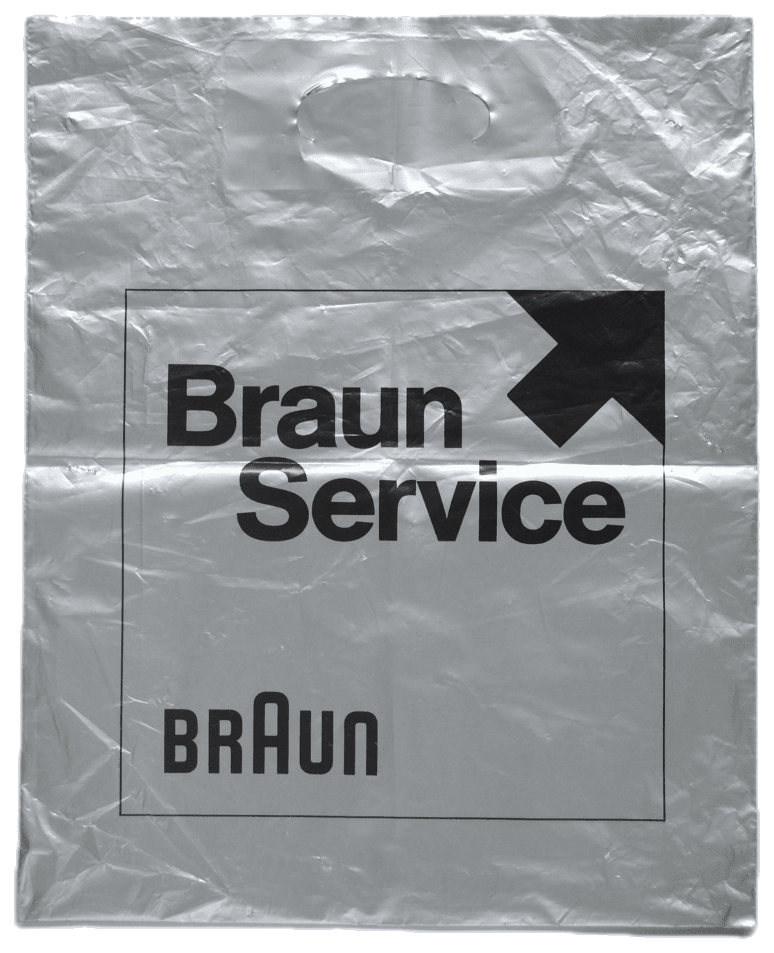 Braun service plastic carrier bag